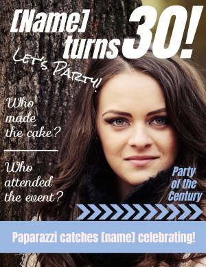 Magazine cover for Birthday