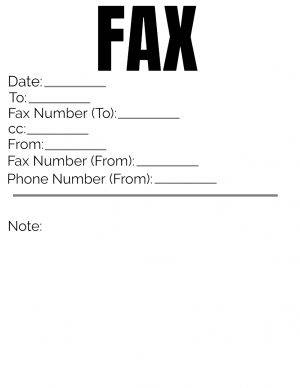 Cover for Fax